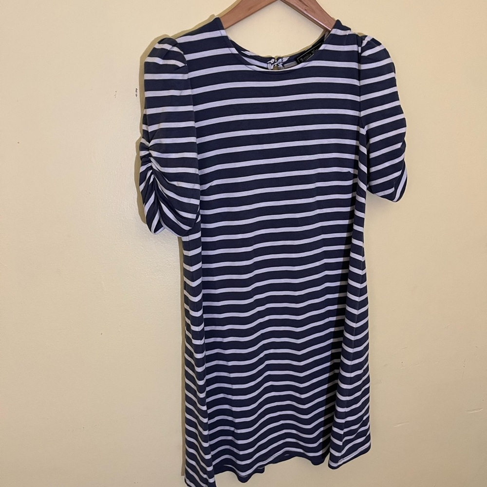 Jessica Howard Navy and White Striped Mini Dress